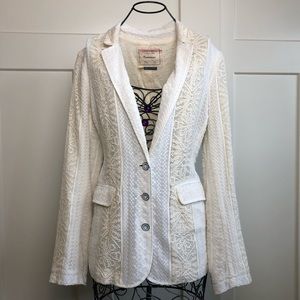 Anthropologie Lace Feminine Jacket